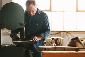 using bandsaw